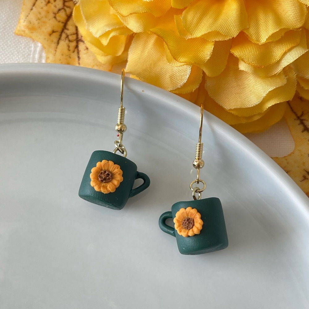 Sun Flower Mug Earrings🌻